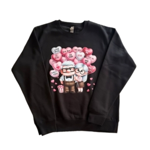 Black Sweatshirt - love sweatshirt