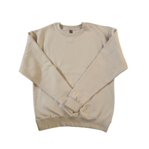 Comfort Fit Crew Sweatshirt _ Unisex Pullover Sand