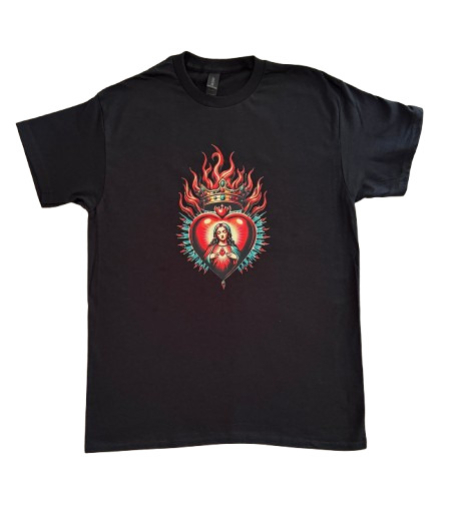 Sacred Heart T-Shirt | Black