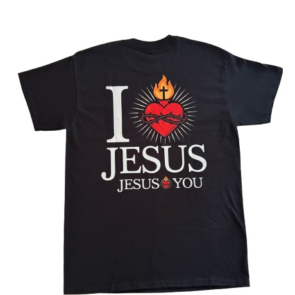 I Love Jesus T-Shirt | 100% Cotton Christian Faith Tee